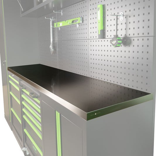 16600 RUSTFRITT STÅLBORD 2040X500MM (REF.SERIE446)