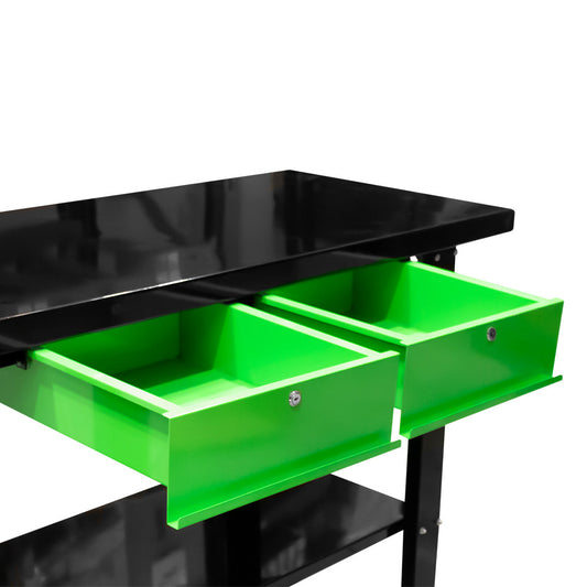 51737 Verkstedbenk med 2 skuffer - TÅLER 800 KG!