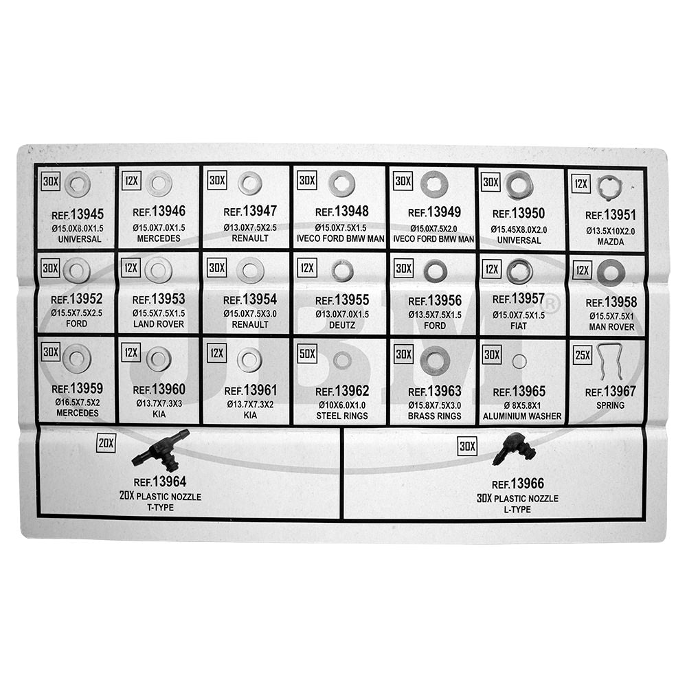 53464 - JBM PAKNINGS ASSORTEMENT / 551 DELER
