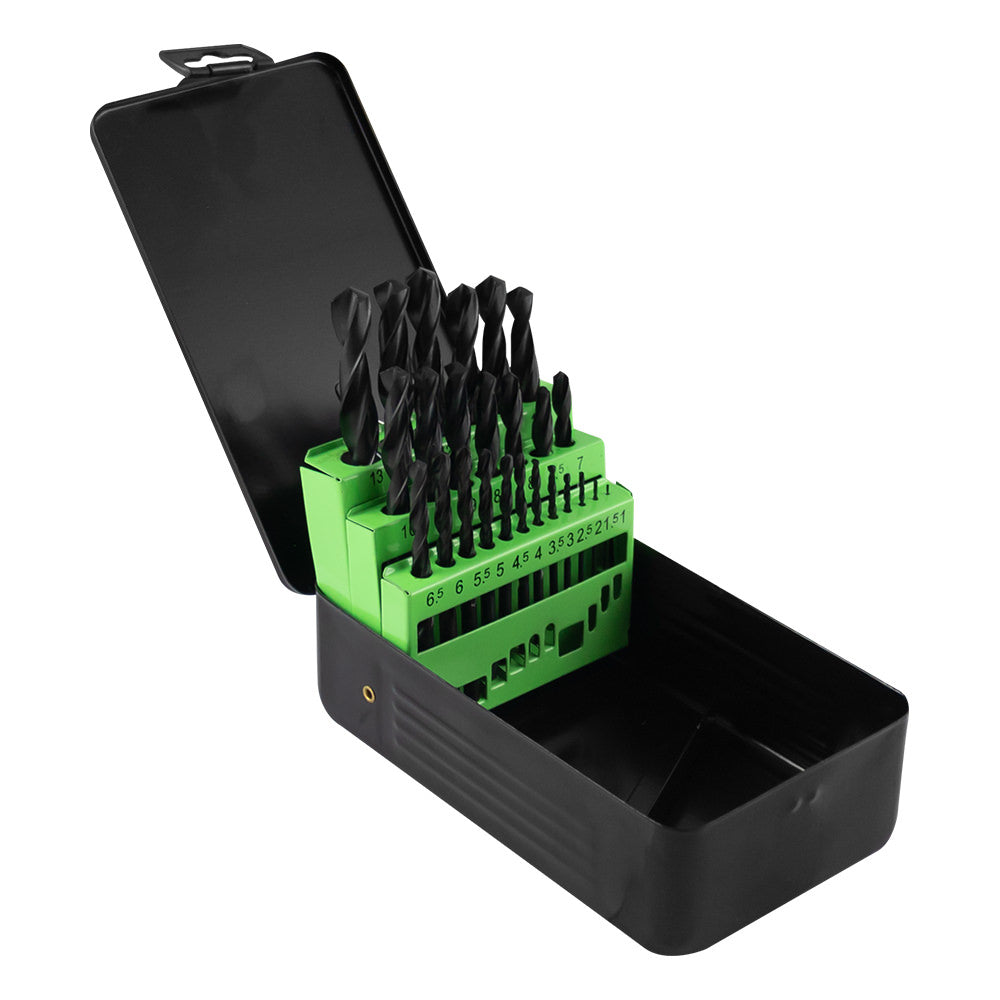 53855 - JBM BOR KASETT - HSS TWIST BOR SVART - 1-13MM / 25 stk