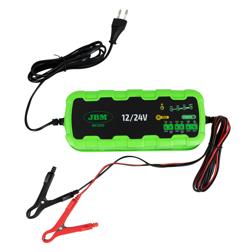 53929 - JBM VEDLIKEHOLDS LADER FOR BIL OG LASTEBIL - 12V / 24V