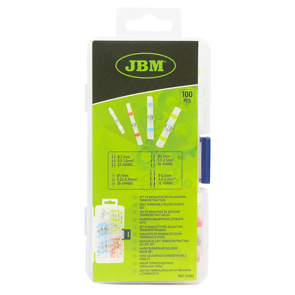 53992 - JBM KRYMPEHYLSER / SETT MED 100 STK.