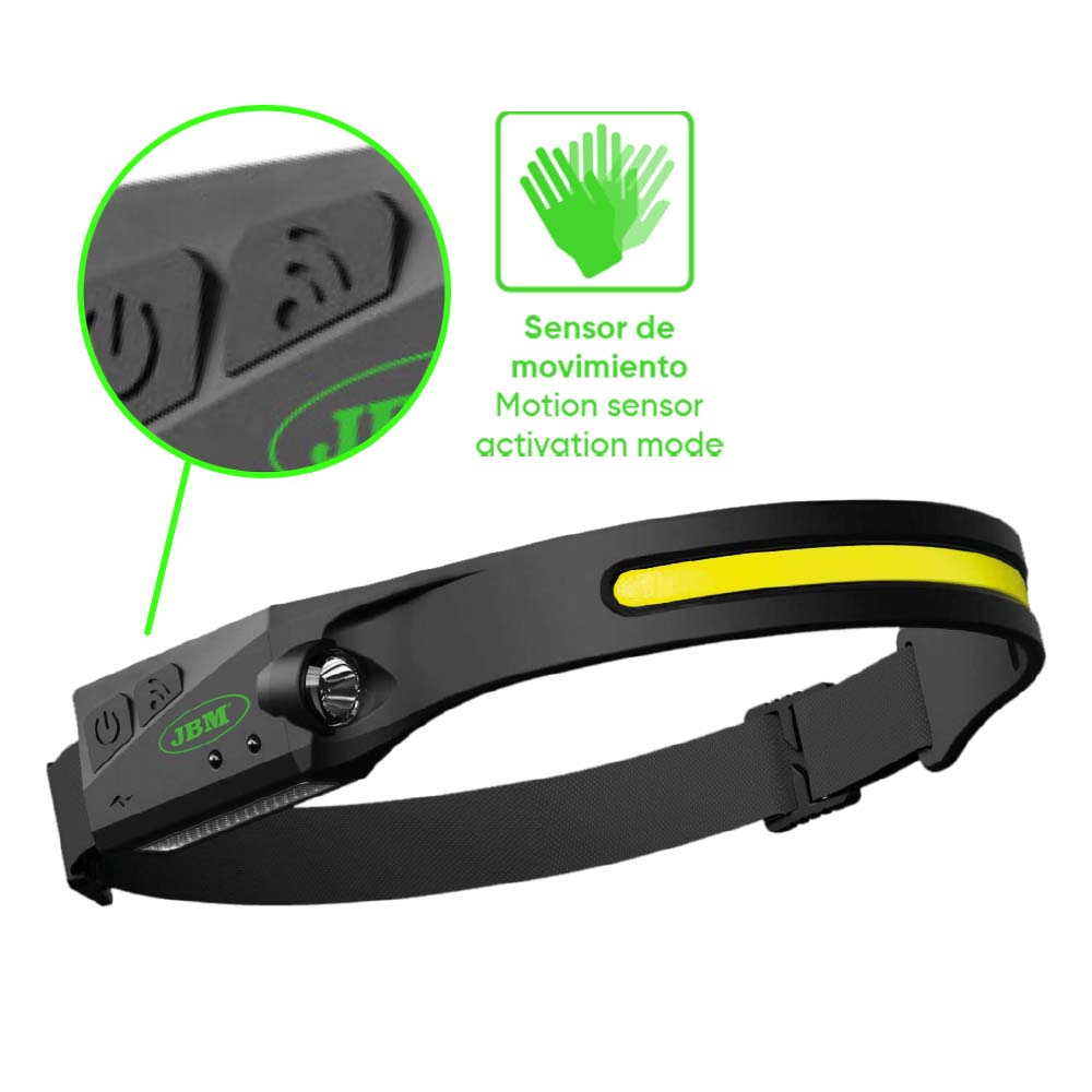 54004 - JBM HODELYKT MED BEVEGELSE SENSOR / COB LED