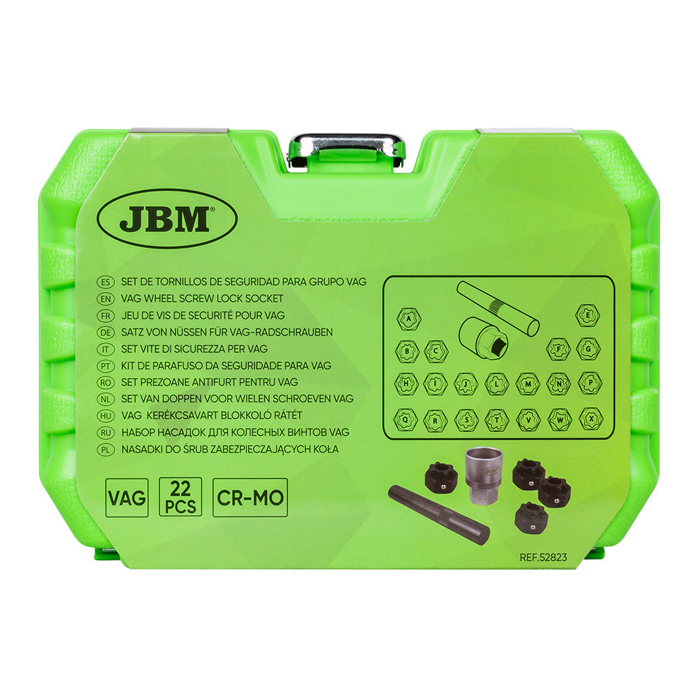 54317 - JBM HJULBOLT PIPESETT / FOR VAG MED LÅSEBOLTER