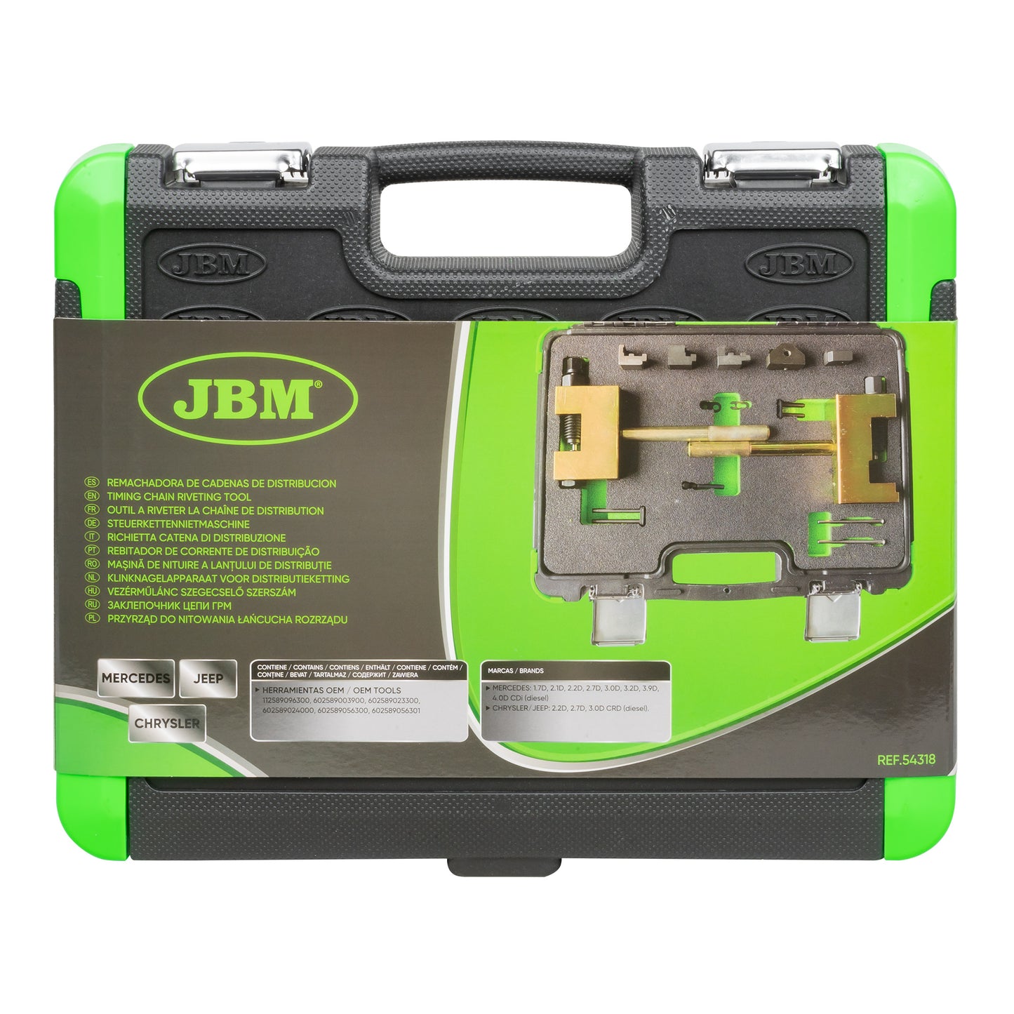 54318 - VERKTØY KUFFERT FOR REGISTER - FOR MB -CHRYSLER - JEEP