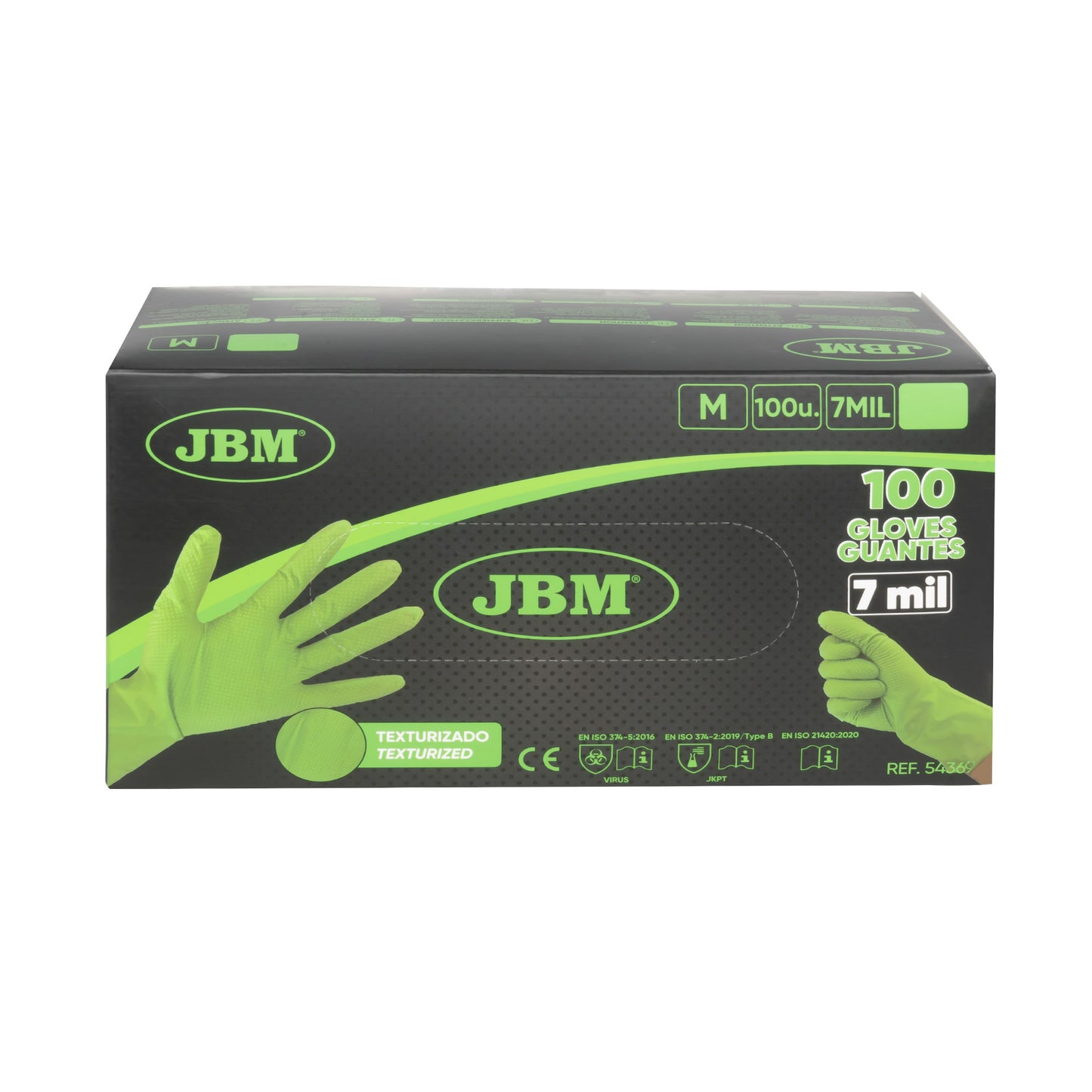 54370 - JBM Nitrilhansker Grønn / str. L