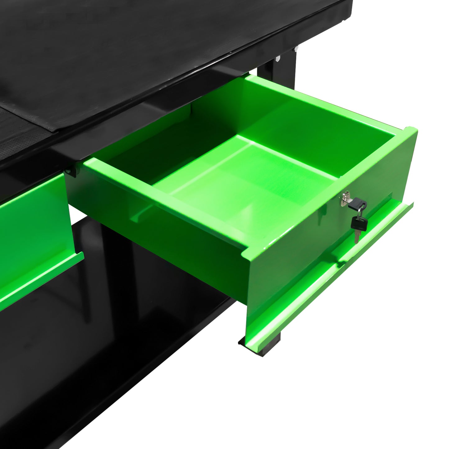 51035 Verkstedbenk m. frontpanel og 2 skuffer - TÅLER 600KG!