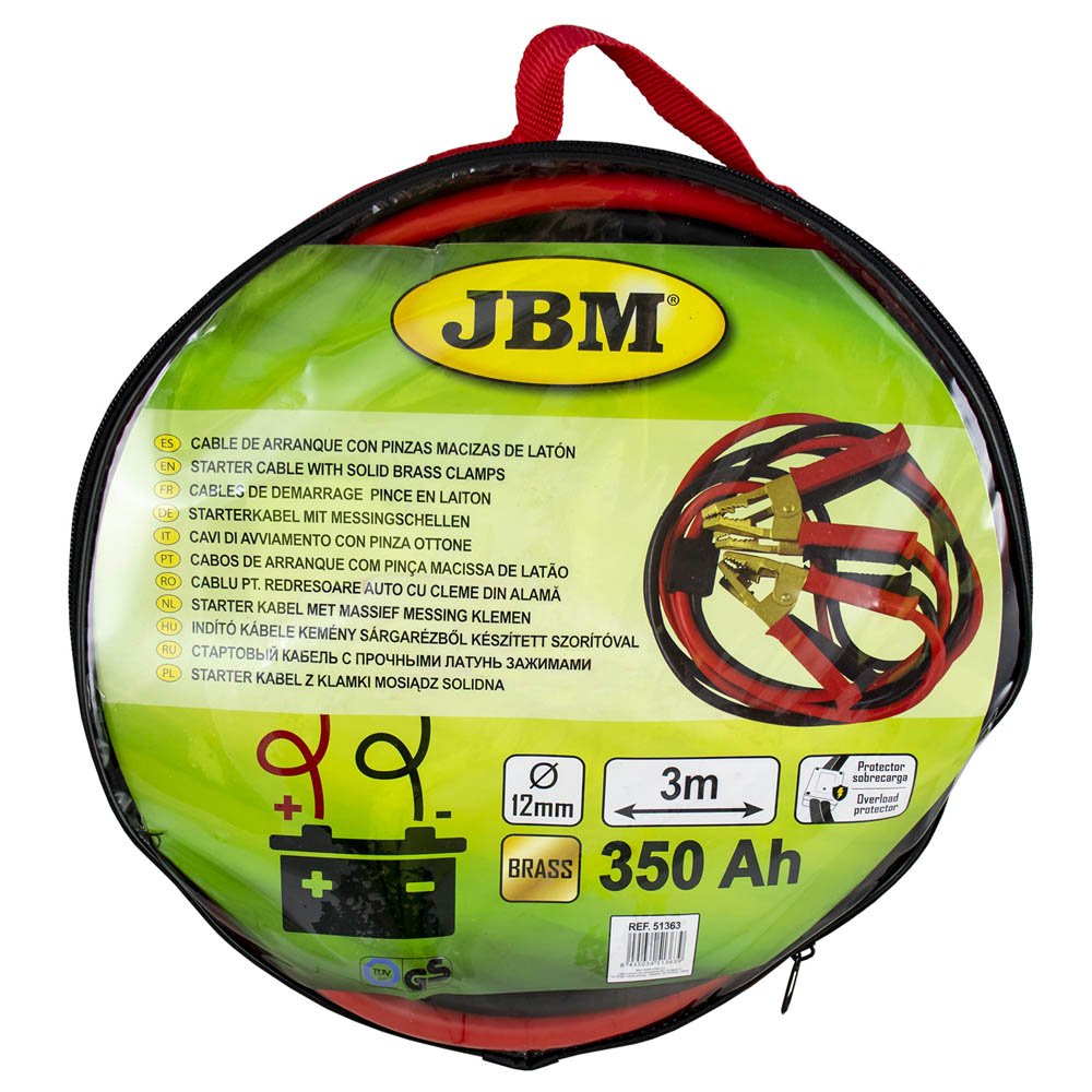 51363 Startkabel 35mm²x2/3m (messingklemmer)