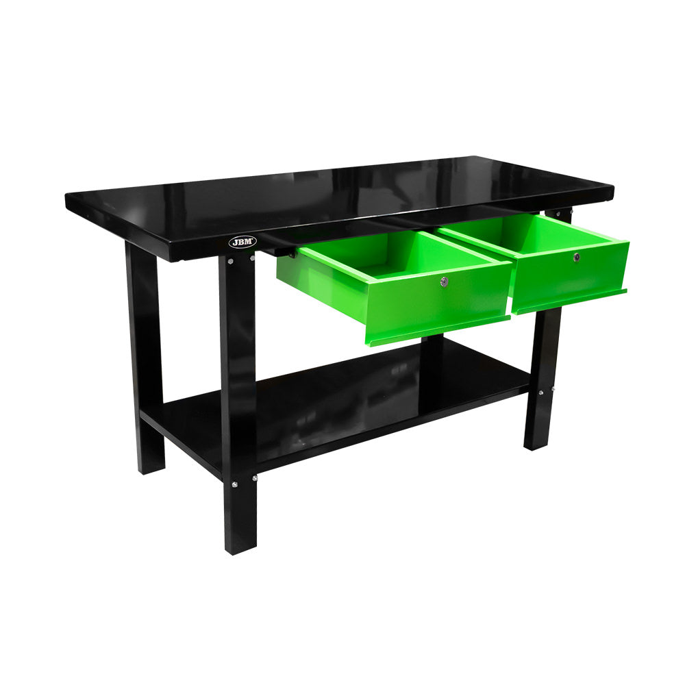 51737 Verkstedbenk med 2 skuffer - TÅLER 800 KG!