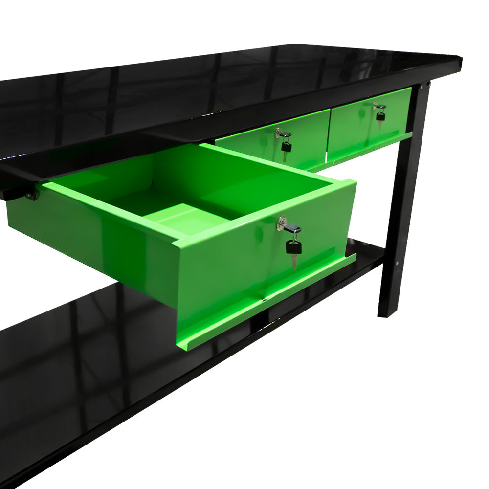 51738 Verkstedbenk med 3 skuffer - TÅLER 1000 KG!