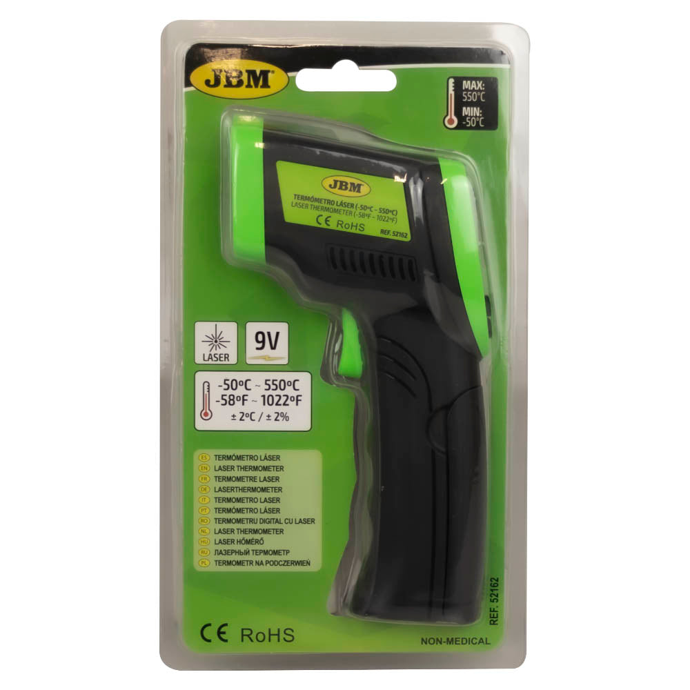 JBM 52162 | Infrarødt lasertermometer -50°C til +550 °C