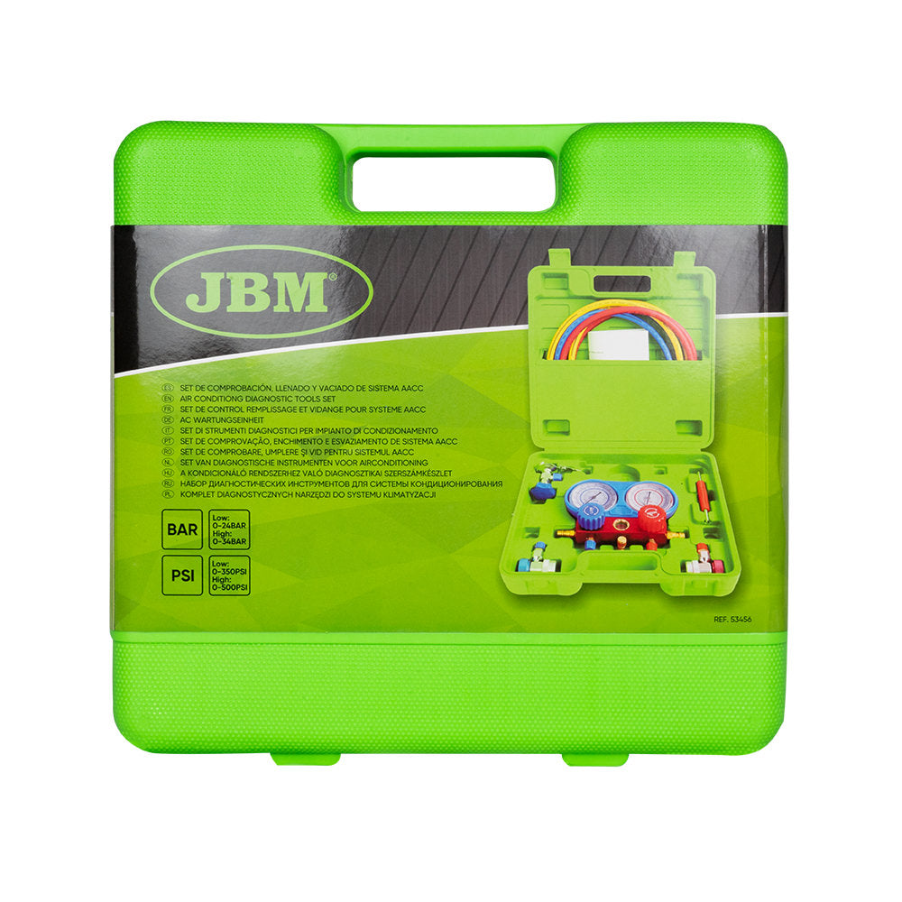 JBM 53456 | AC Diagnostisk målersett - R134a