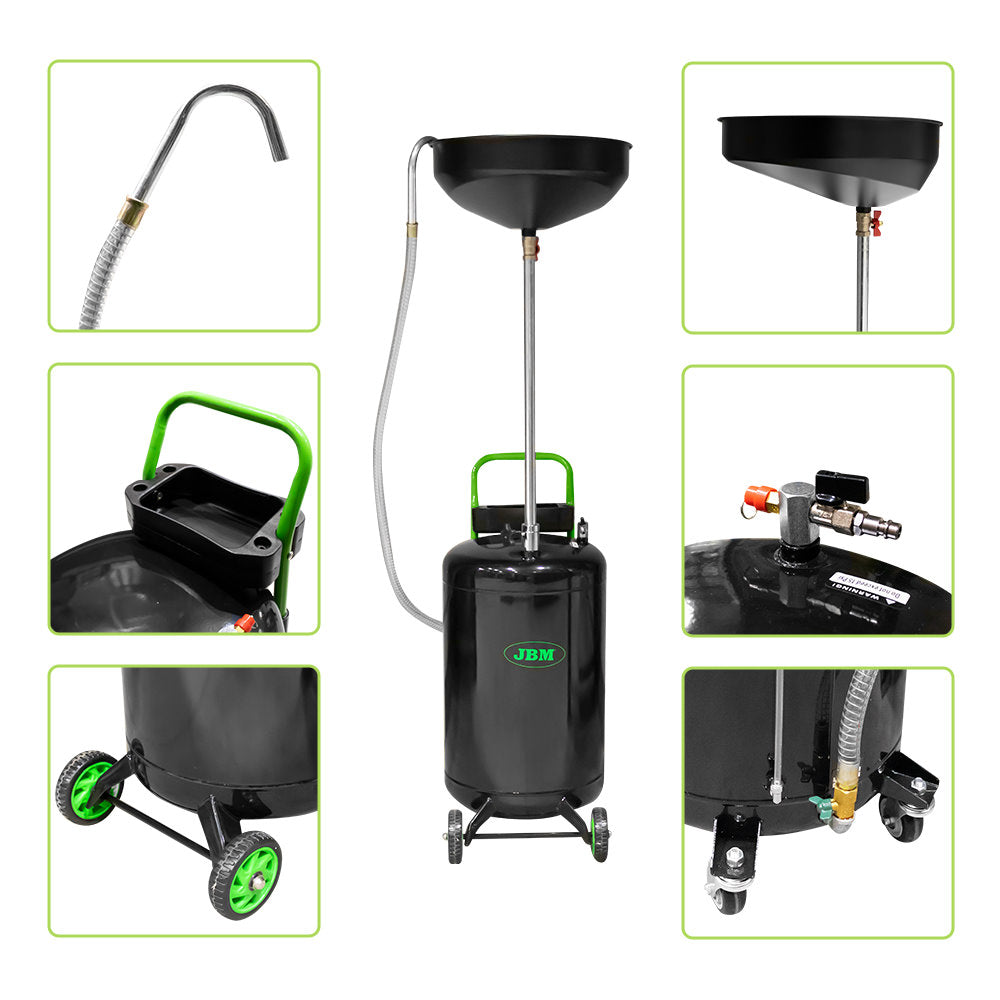 53873 Spillolje oppsamler 80L mobil