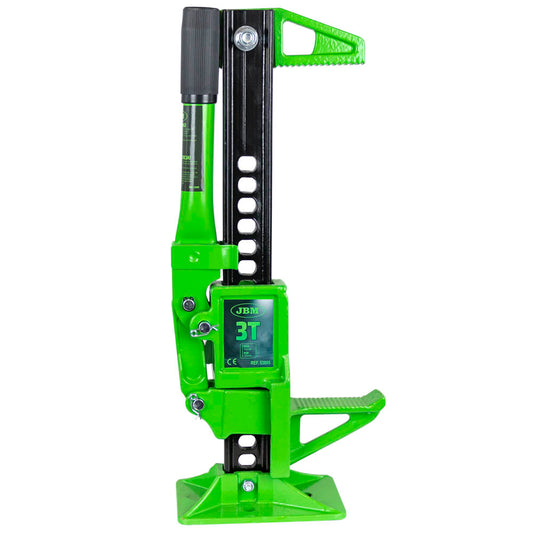 JBM 53895 Highlift Heavy Duty 3T | Mekanisk Multifunksjons jekk for bil, SUV, traktor