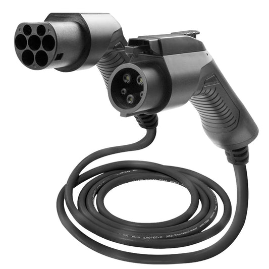 54054 Elbil lader (32A) 7.5 kW Type 1 til type 2 (en-fase)