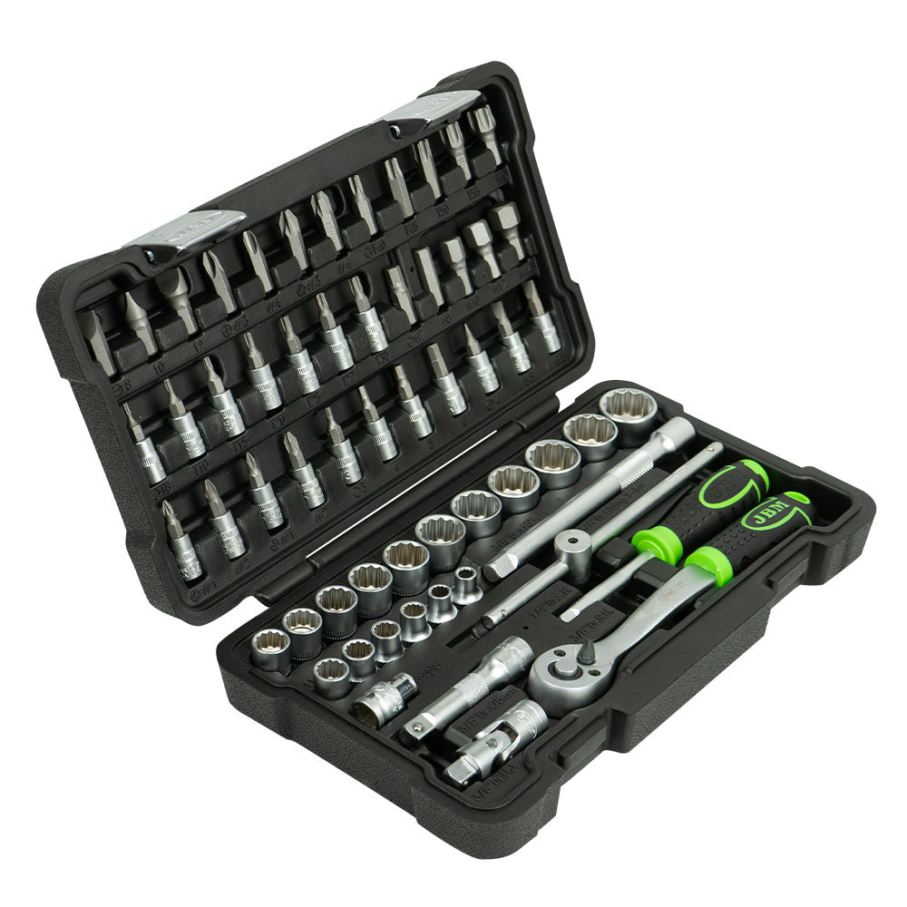 54168 Verktøysett med 3/8" 12-punkts piper