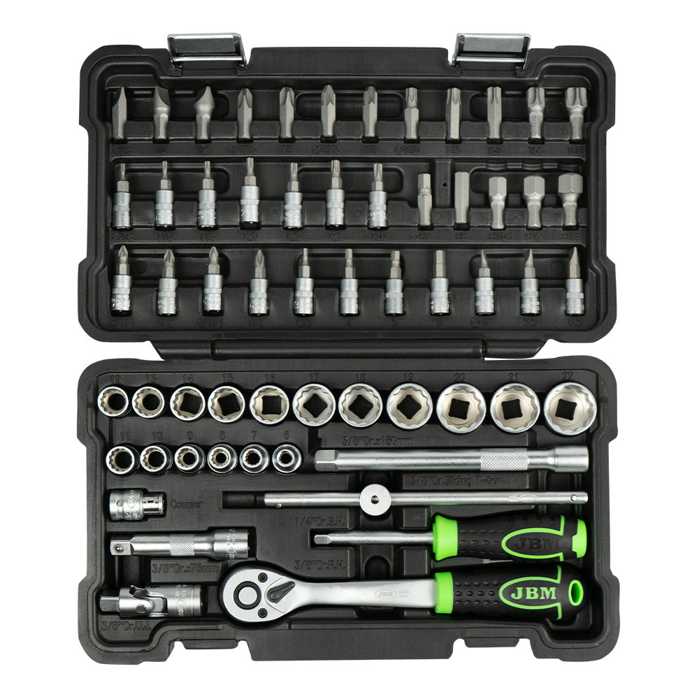 54168 Verktøysett med 3/8" 12-punkts piper