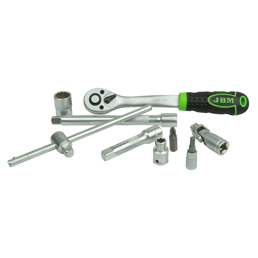 54168 Verktøysett med 3/8" 12-punkts piper
