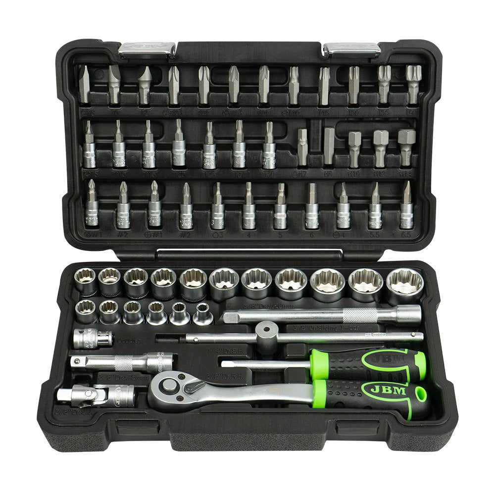 54168 Verktøysett med 3/8" 12-punkts piper