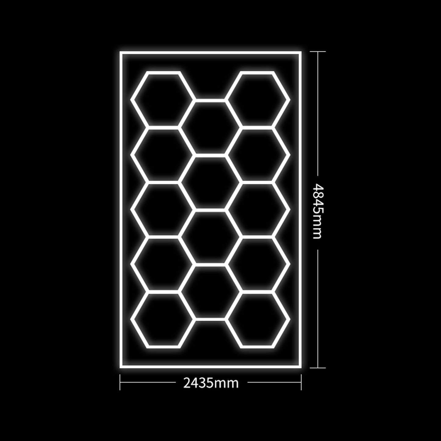 JBM SERIE618 | Hexagon verkstedlys+metallstøtteramme