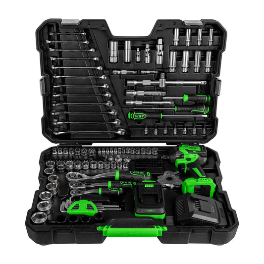 54863 VERKTØYKASSE MED 800 NM BATTERISLAGNØKKEL