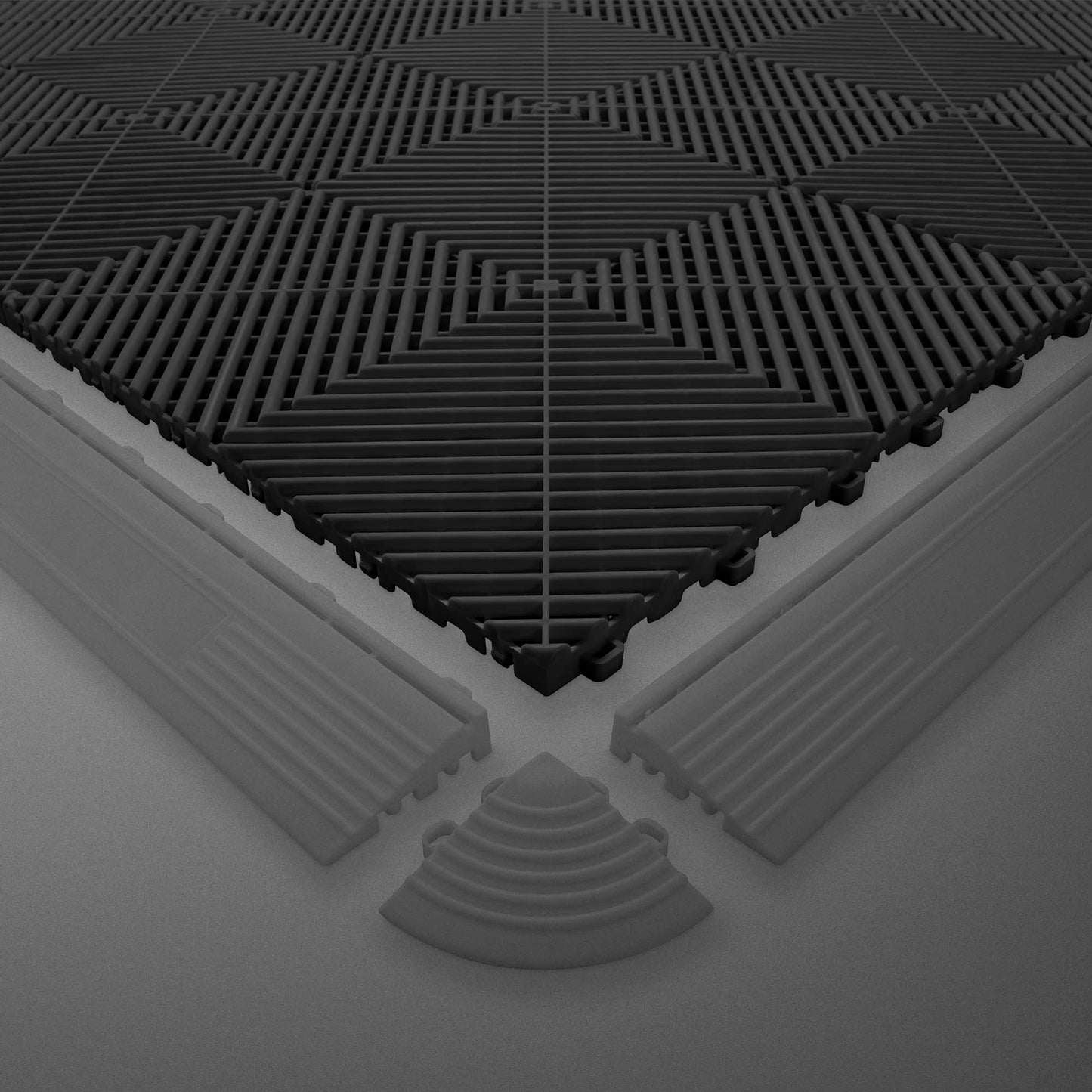 Sklisikker polypropylen gulvflis, verksted, 54906