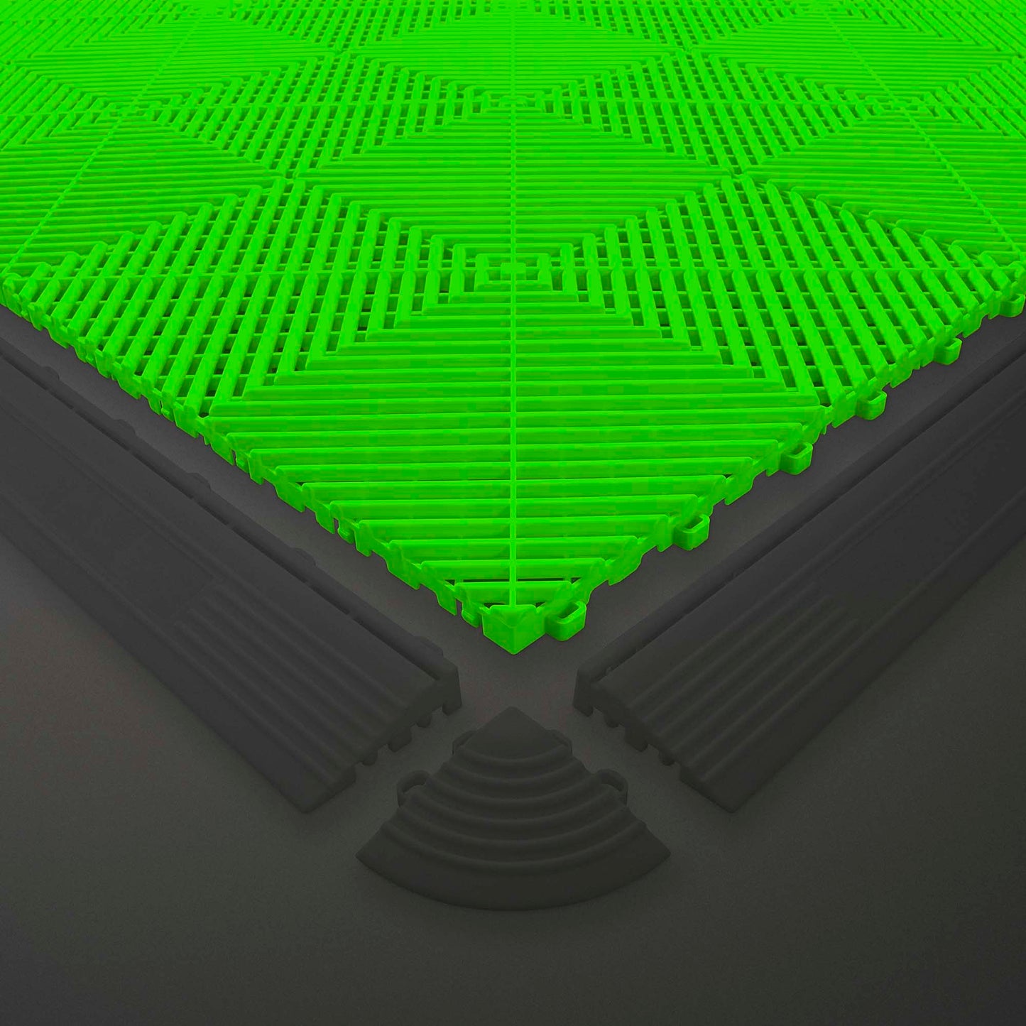 Sklisikker polypropylen gulvflis, verksted, 54906