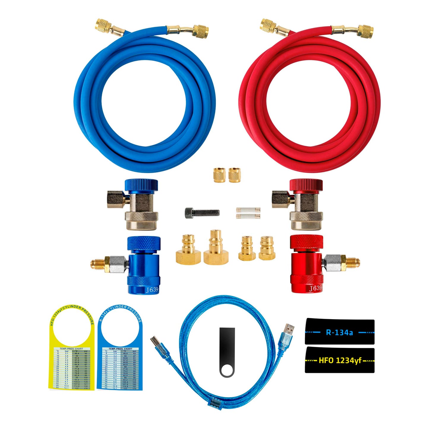 JBM 55085 | Automatisk AC-servicemaskin for R134a og R1234yf