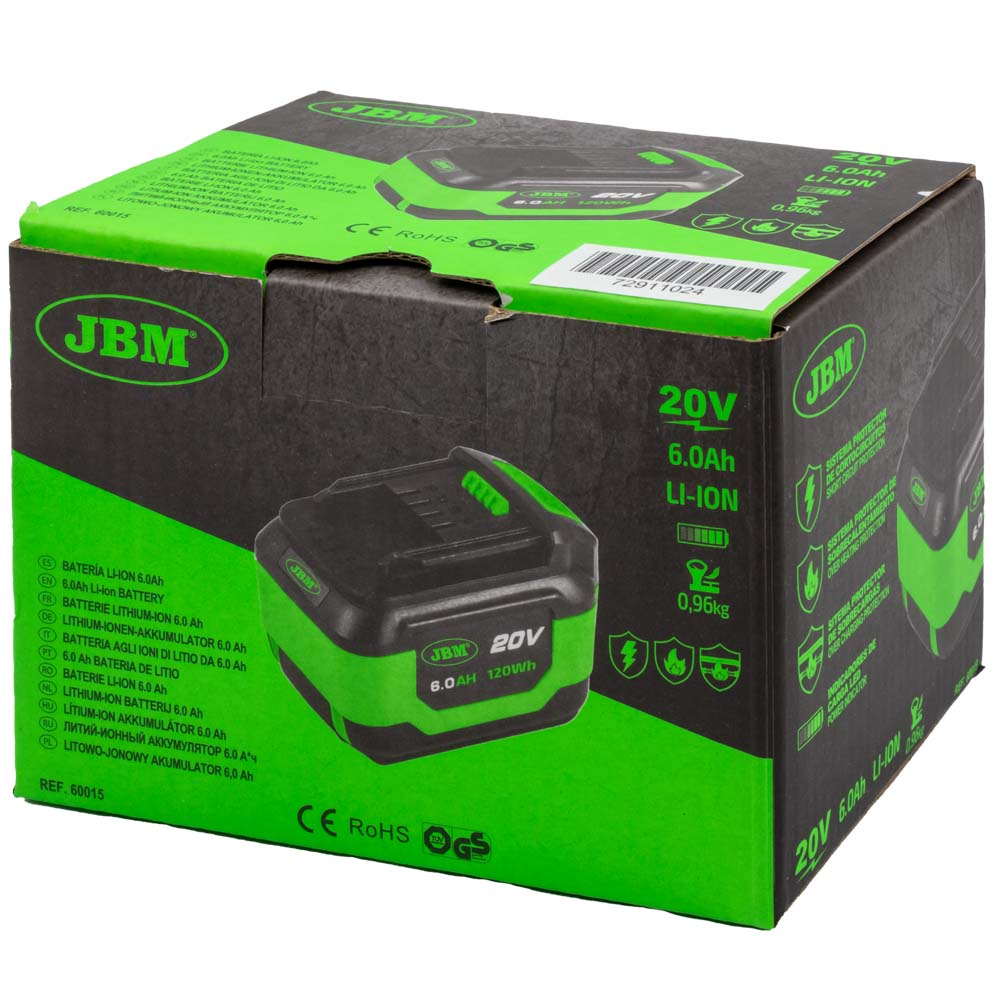 60005 JBM 20V batteri - 6.0 Ah