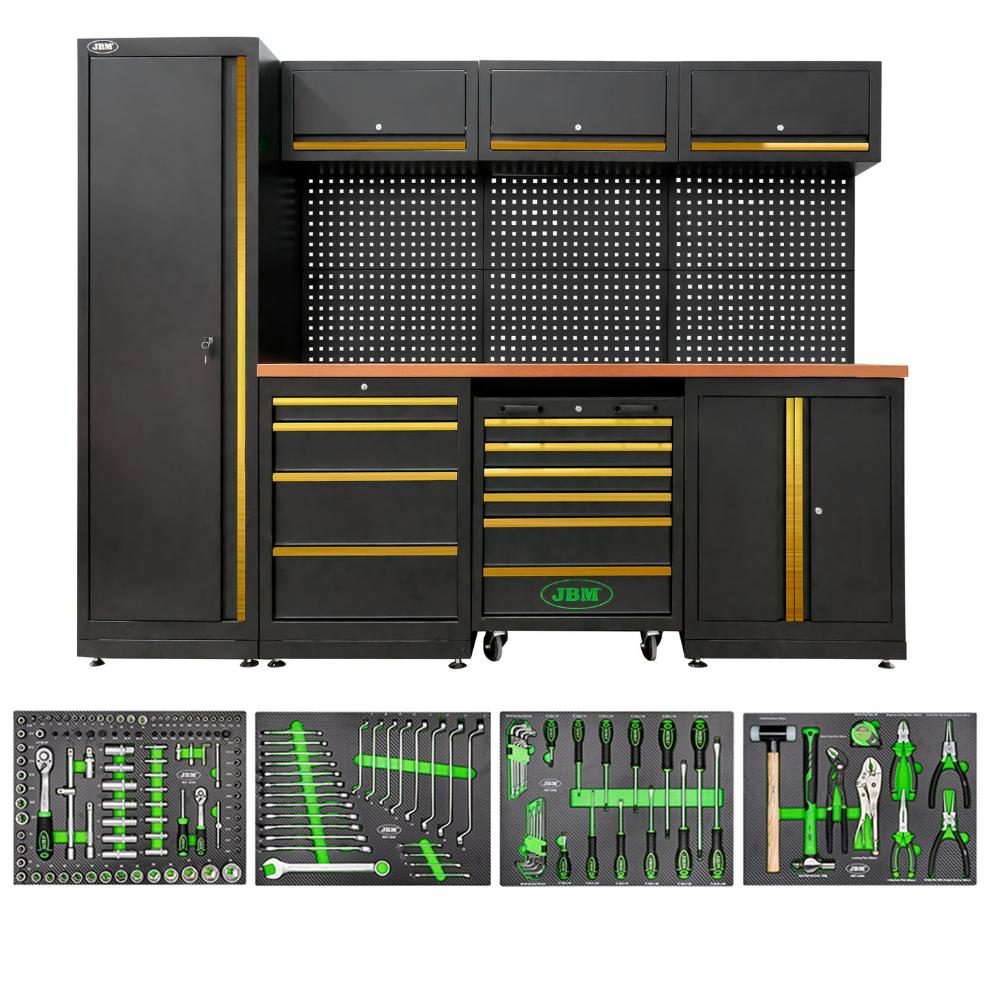 Arbeidstasjon, 18 deler, MDF benkeplate, SERIE446