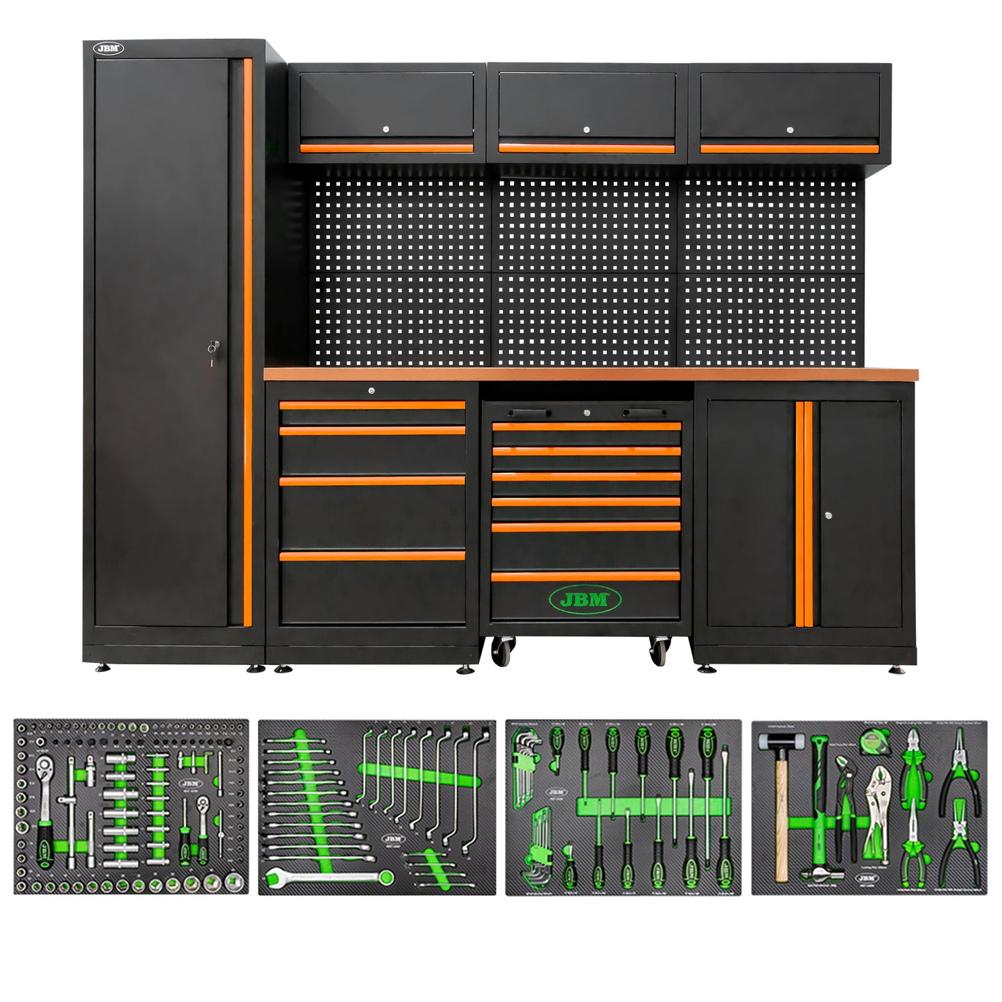 Arbeidstasjon, 18 deler, MDF benkeplate, SERIE446