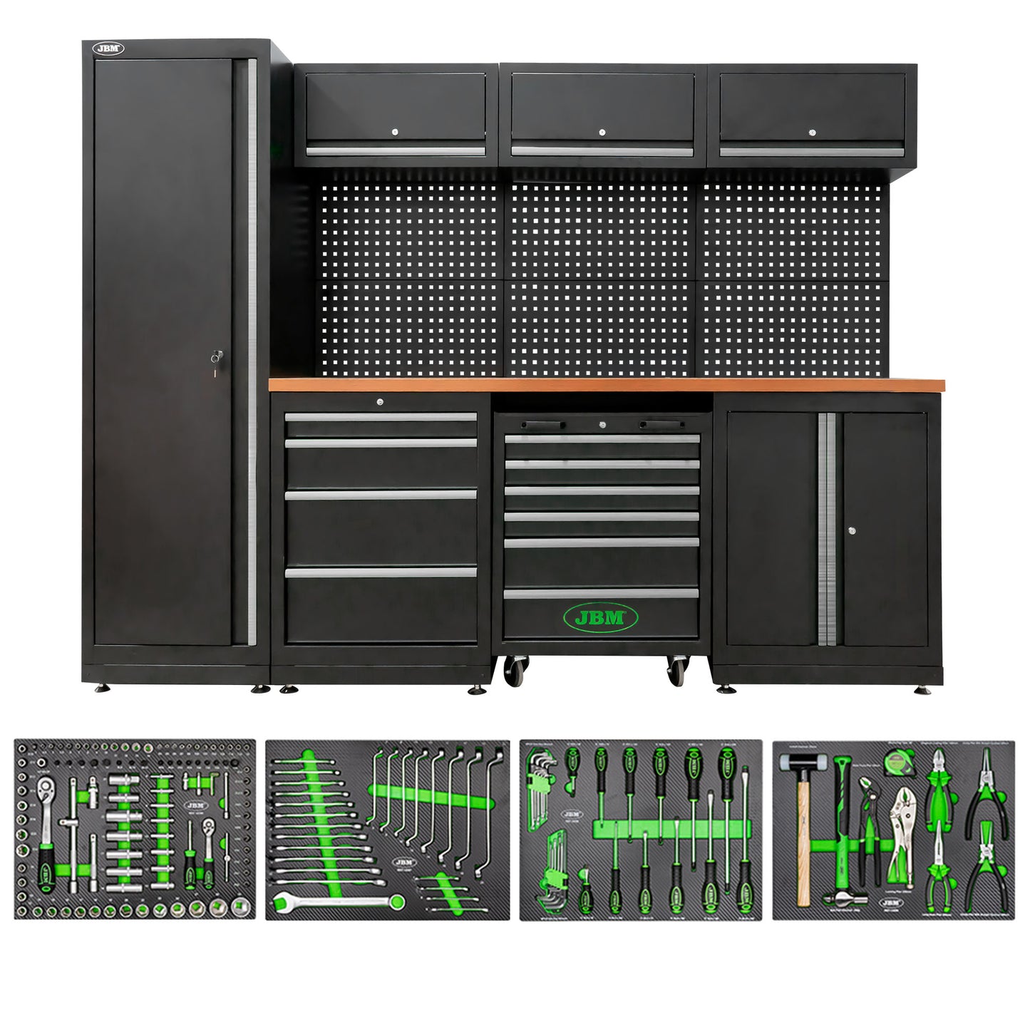 Arbeidstasjon, 18 deler, MDF benkeplate, SERIE446