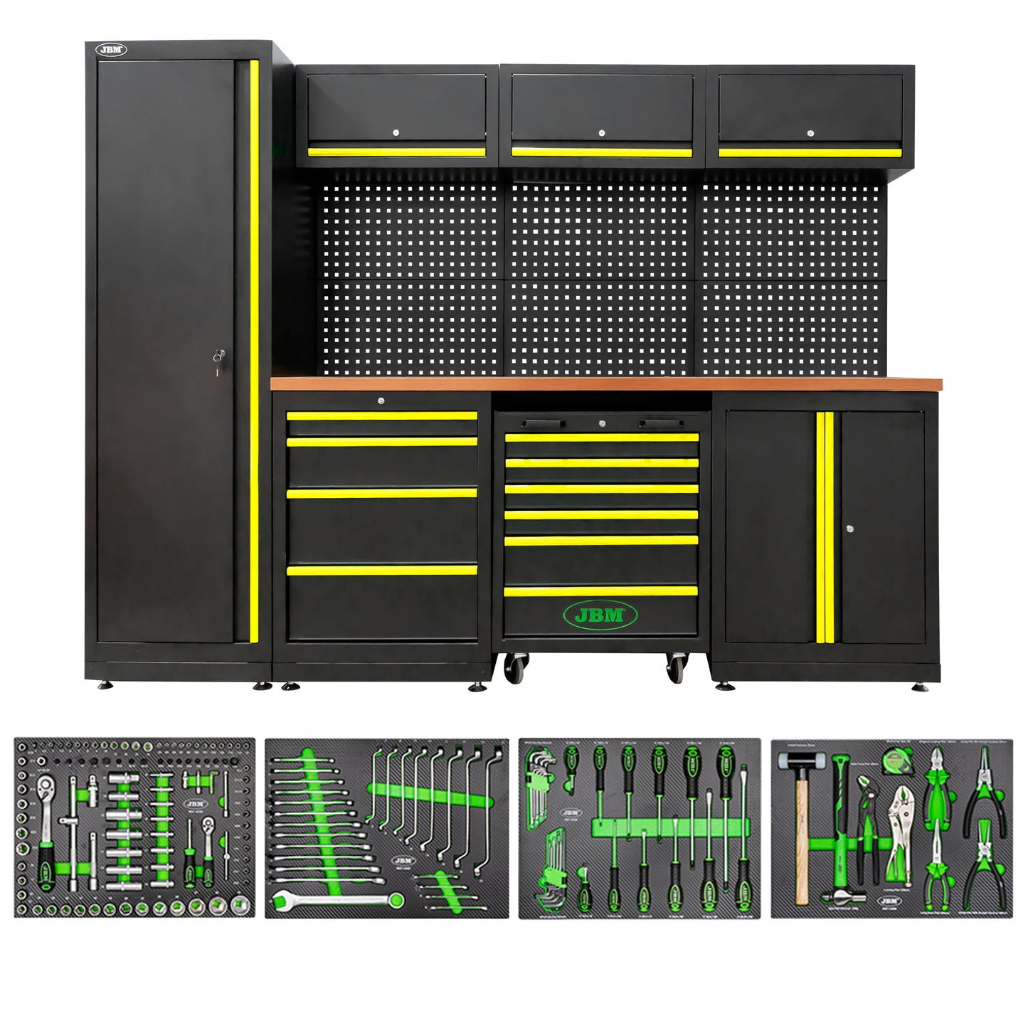 Arbeidstasjon, 18 deler, MDF benkeplate, SERIE446