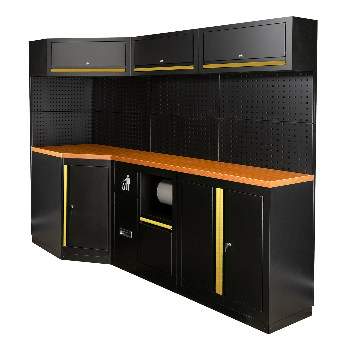 Arbeidstasjon, 22 deler, MDF benkeplate, SERIE518