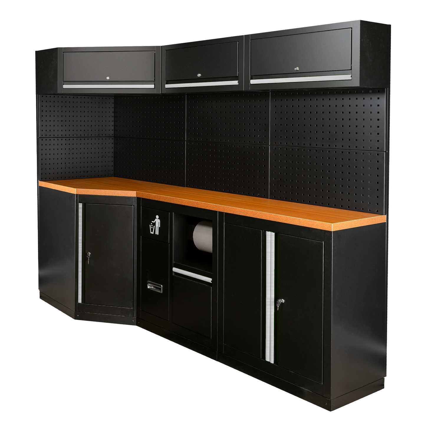 Arbeidstasjon, 22 deler, MDF benkeplate, SERIE518