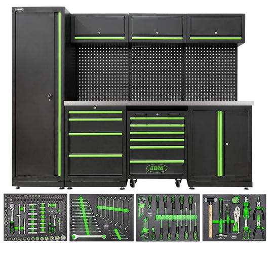 Arbeidstasjon, 18 deler, MDF + Rustfritt stål, SERIE588