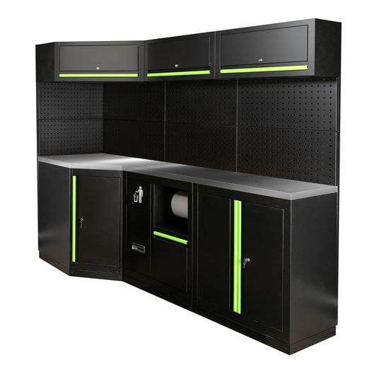 Arbeidstasjon, 22 deler, MDF + Rustfritt stål, SERIE589