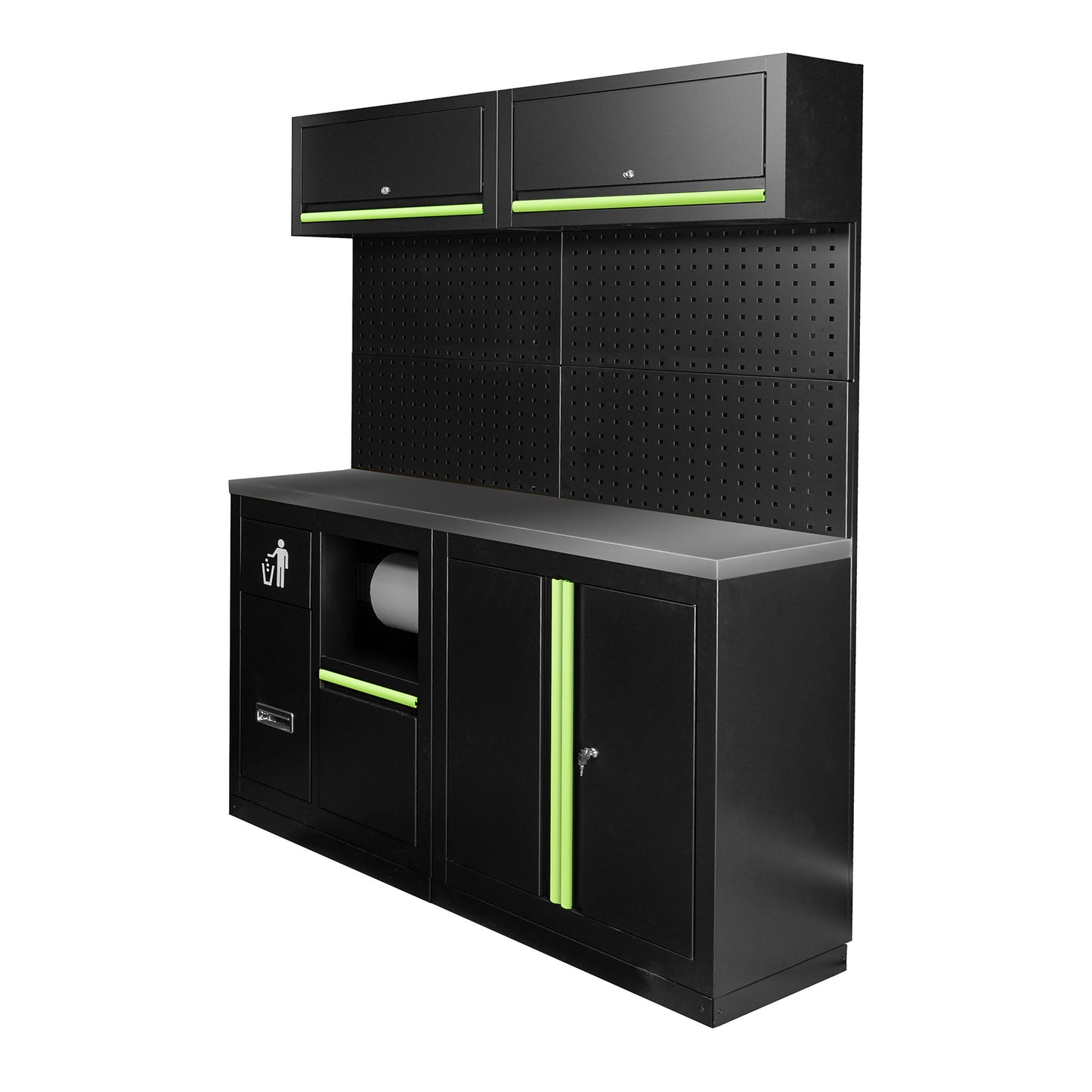 Arbeidstasjon, 12 deler, MDF + Rustfritt stål, SERIE590