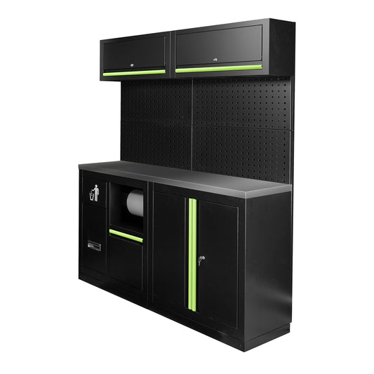 Arbeidstasjon, 12 deler, MDF + Rustfritt stål, SERIE590