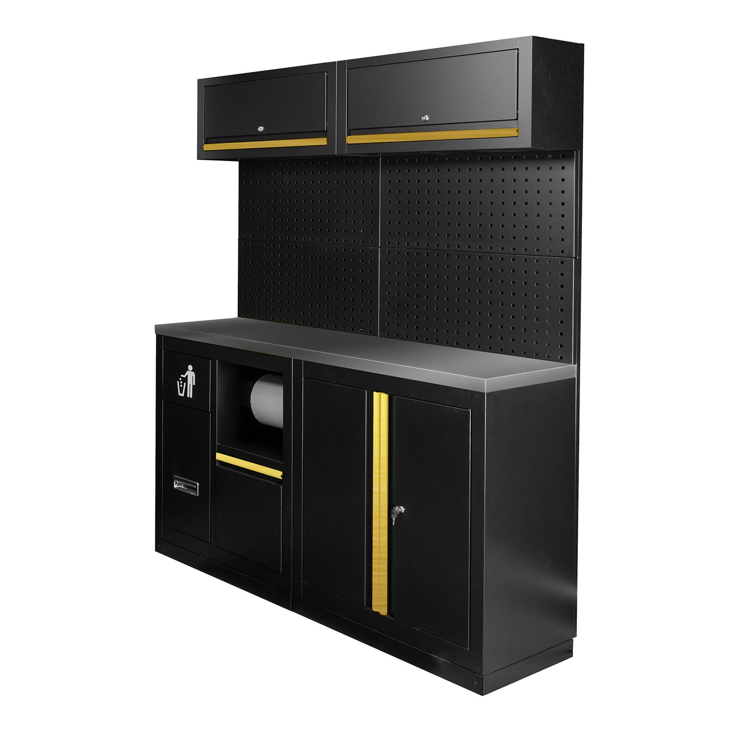 Arbeidstasjon, 12 deler, MDF + Rustfritt stål, SERIE590