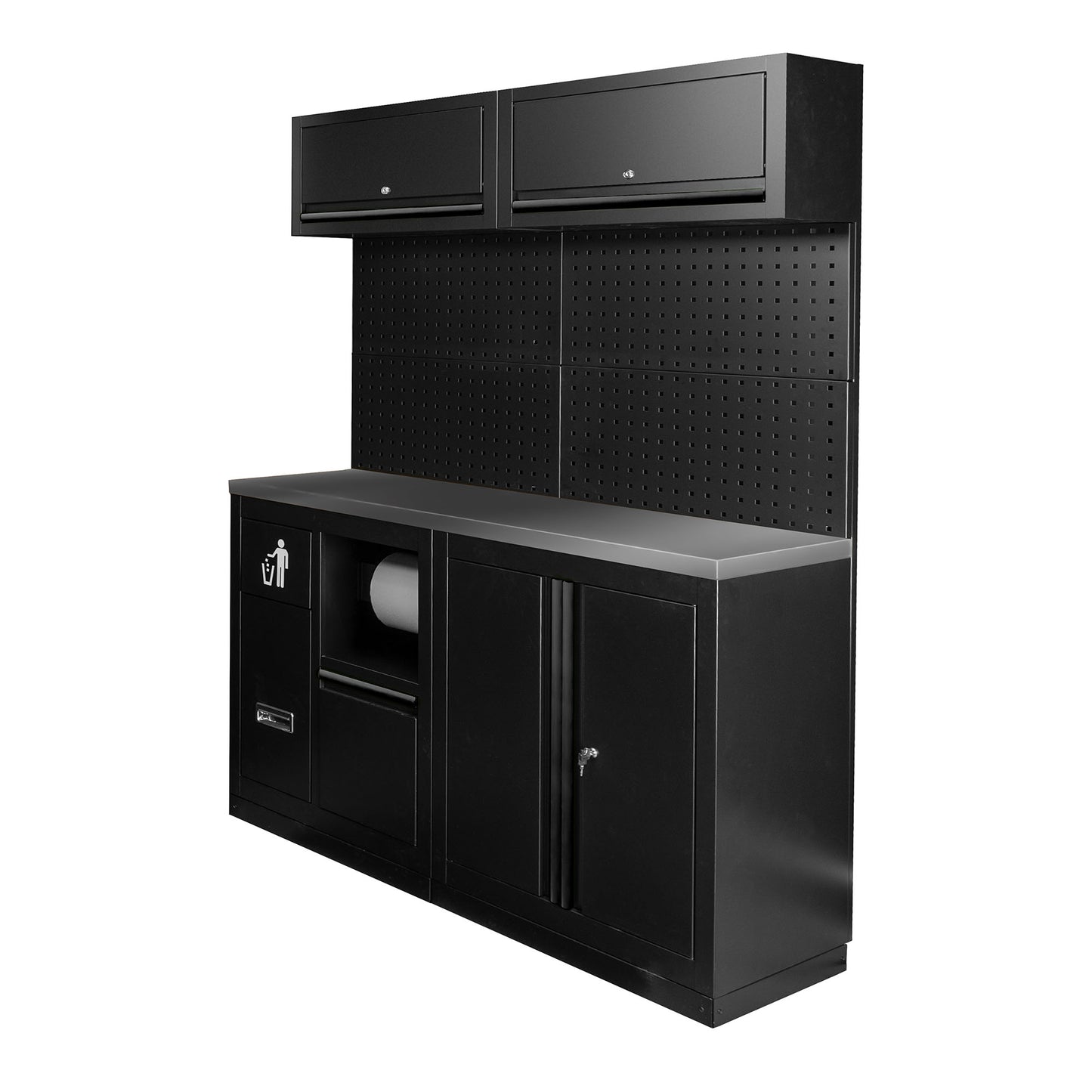 Arbeidstasjon, 12 deler, MDF + Rustfritt stål, SERIE590