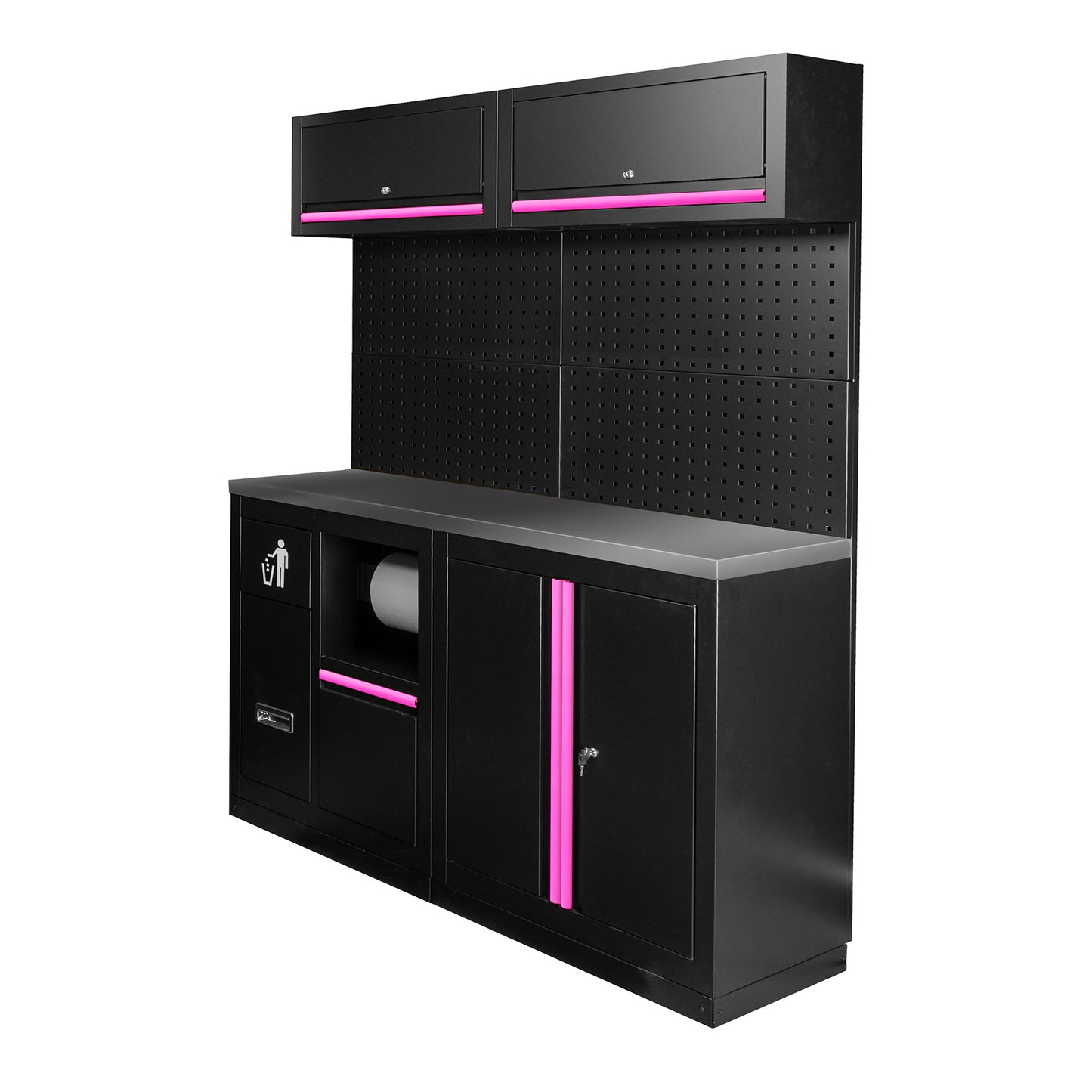 Arbeidstasjon, 12 deler, MDF + Rustfritt stål, SERIE590