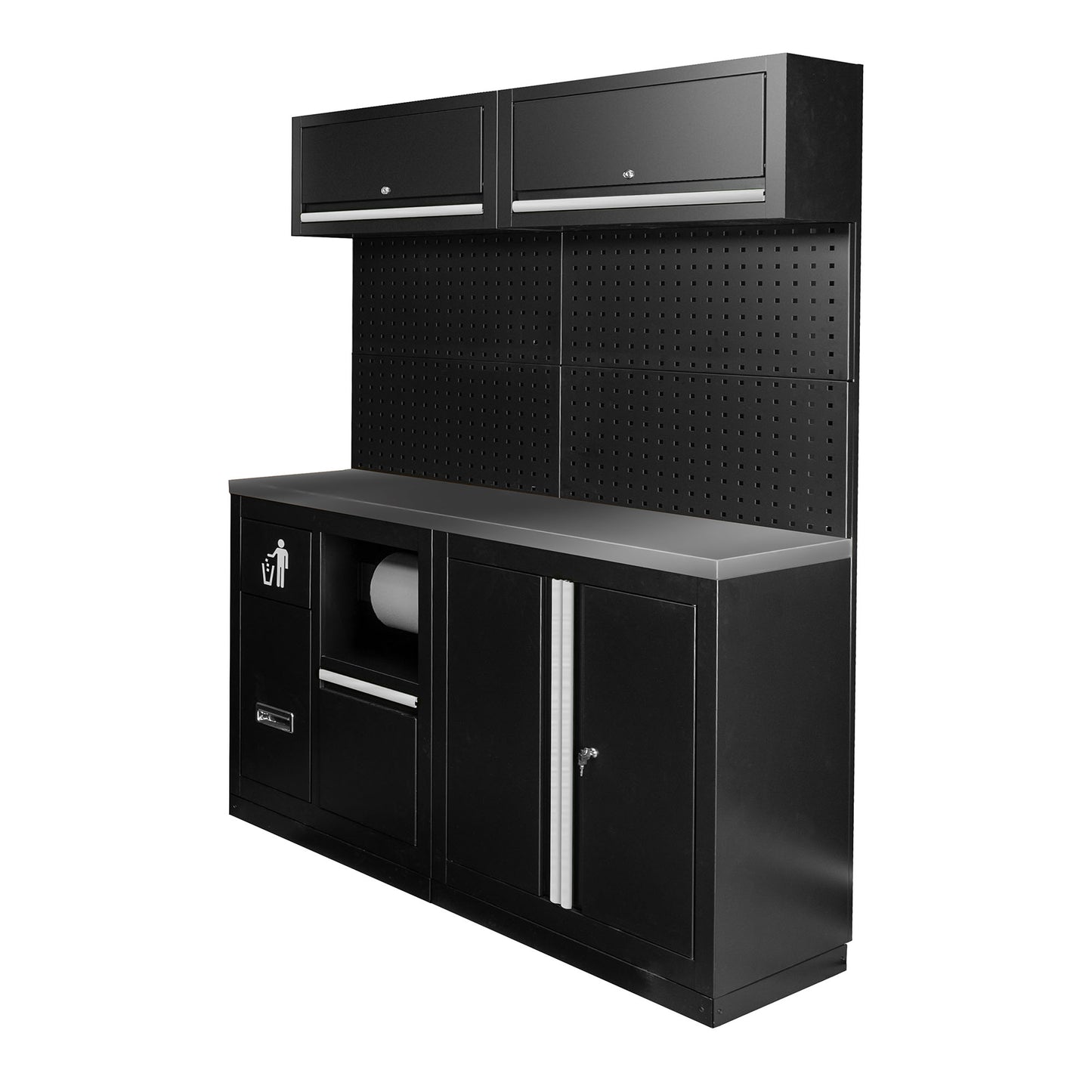 Arbeidstasjon, 12 deler, MDF + Rustfritt stål, SERIE590