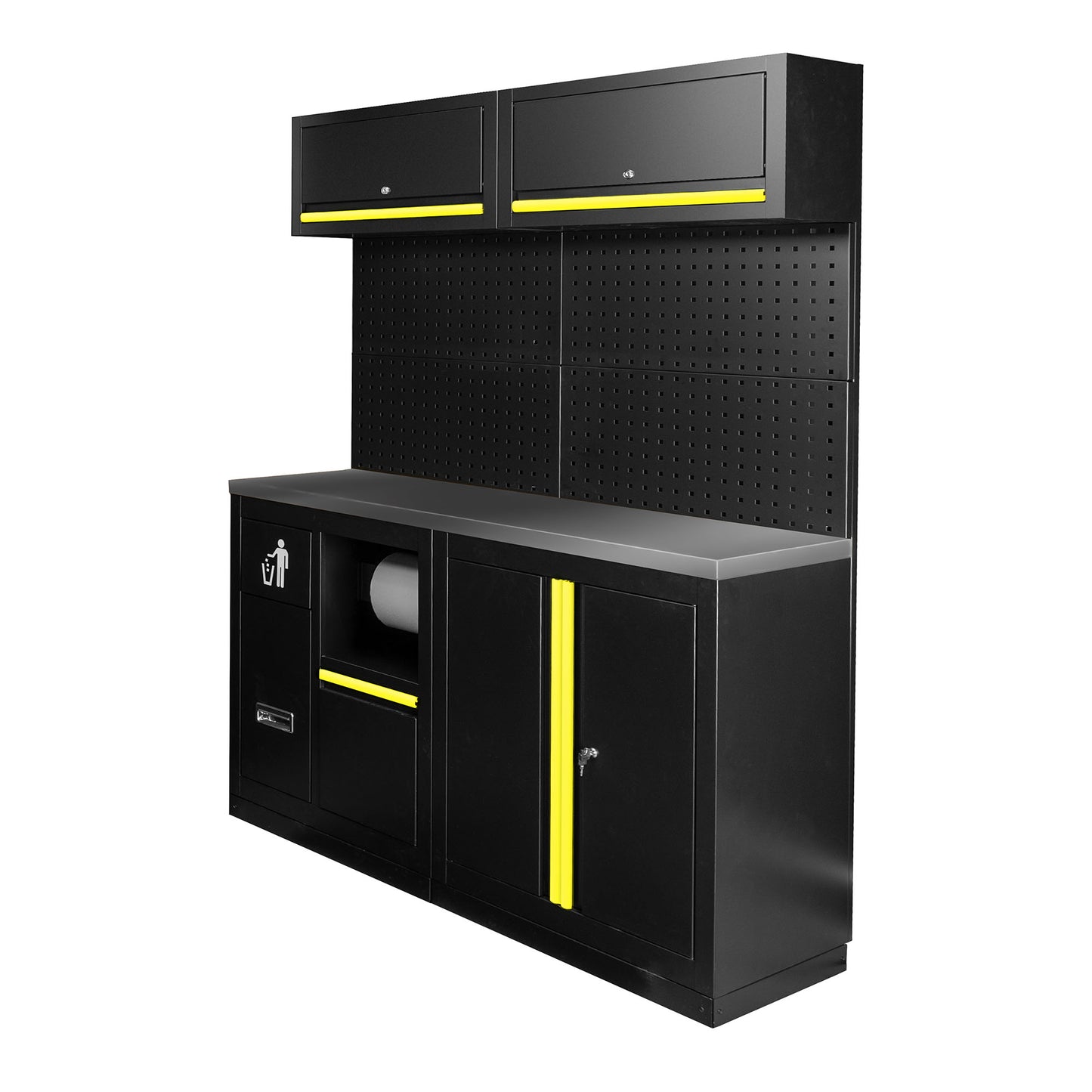 Arbeidstasjon, 12 deler, MDF + Rustfritt stål, SERIE590