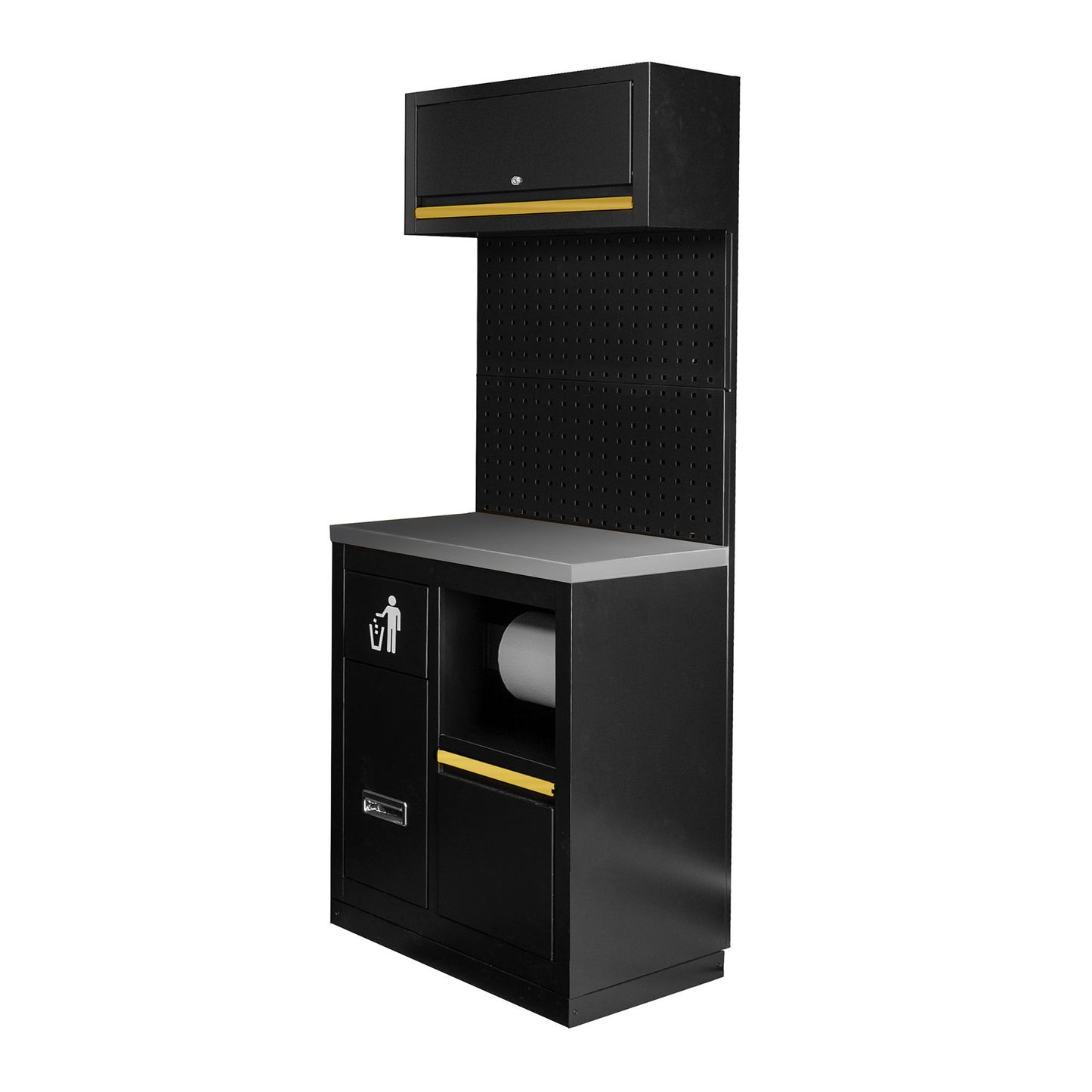 Arbeidstasjon, 7 deler, MDF + Rustfritt stål, SERIE591