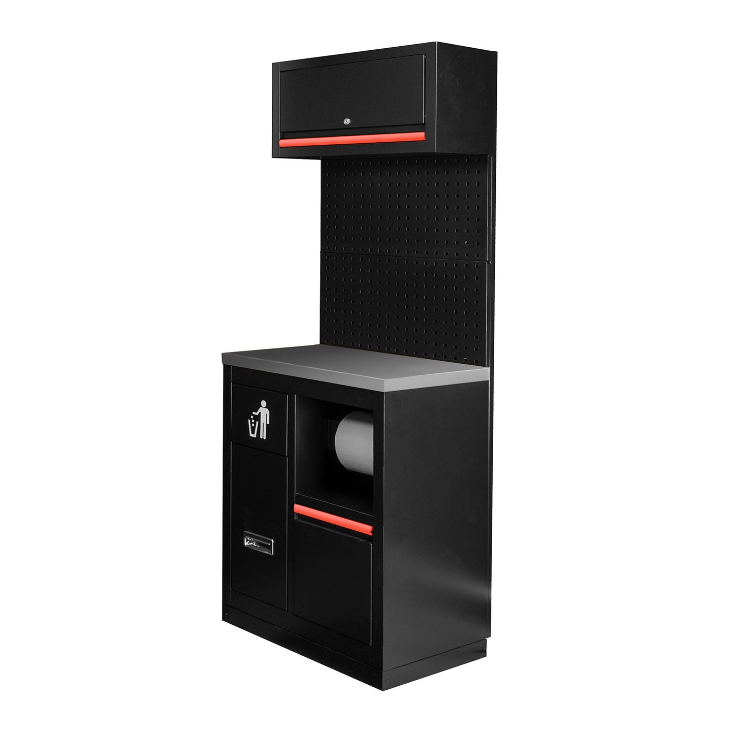 Arbeidstasjon, 7 deler, MDF + Rustfritt stål, SERIE591