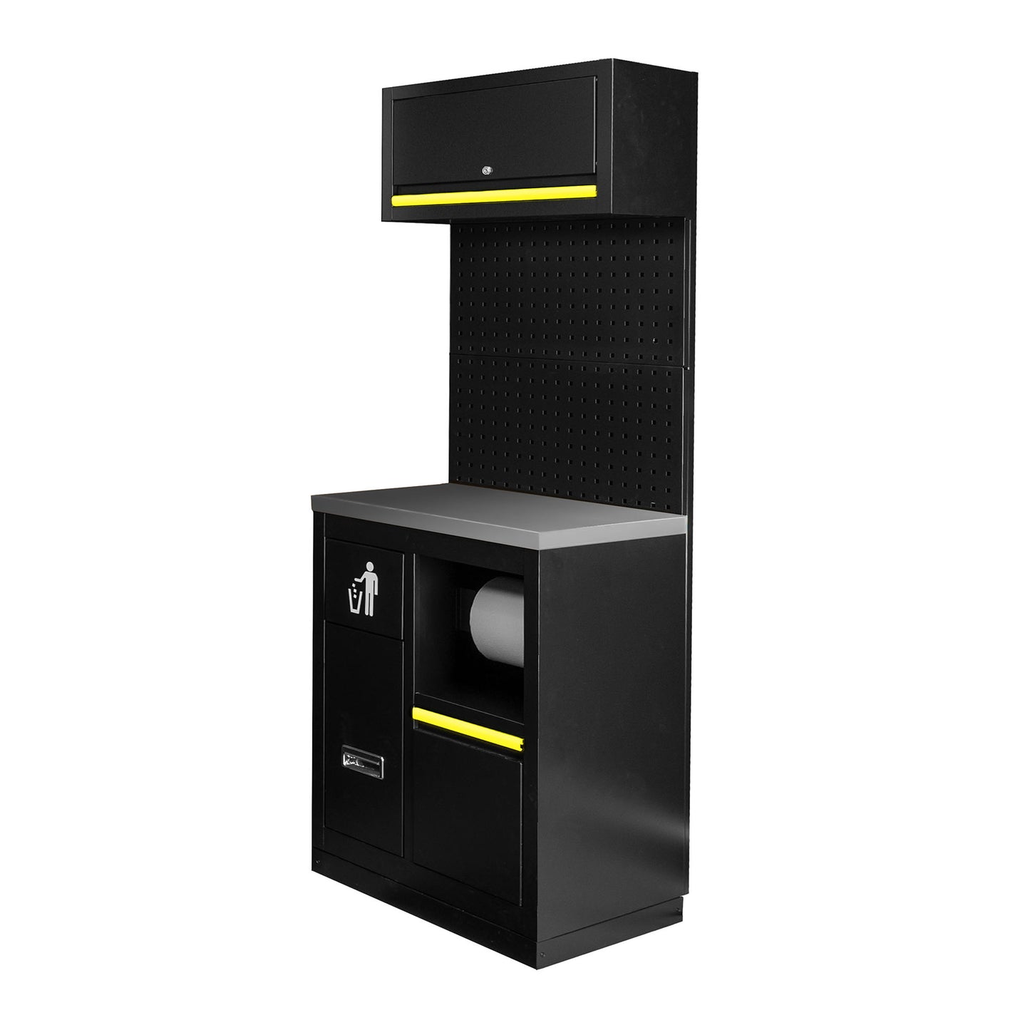 Arbeidstasjon, 7 deler, MDF + Rustfritt stål, SERIE591