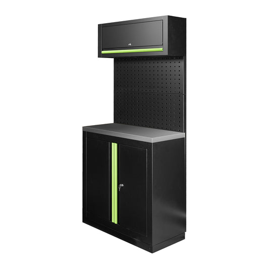 Arbeidstasjon, 7 deler, MDF + Rustfritt stål, SERIE592