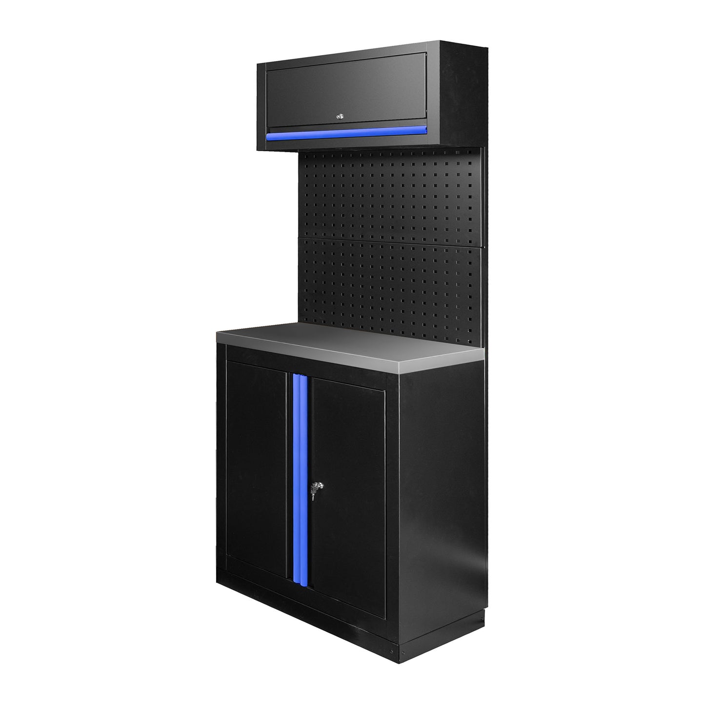 Arbeidstasjon, 7 deler, MDF + Rustfritt stål, SERIE592