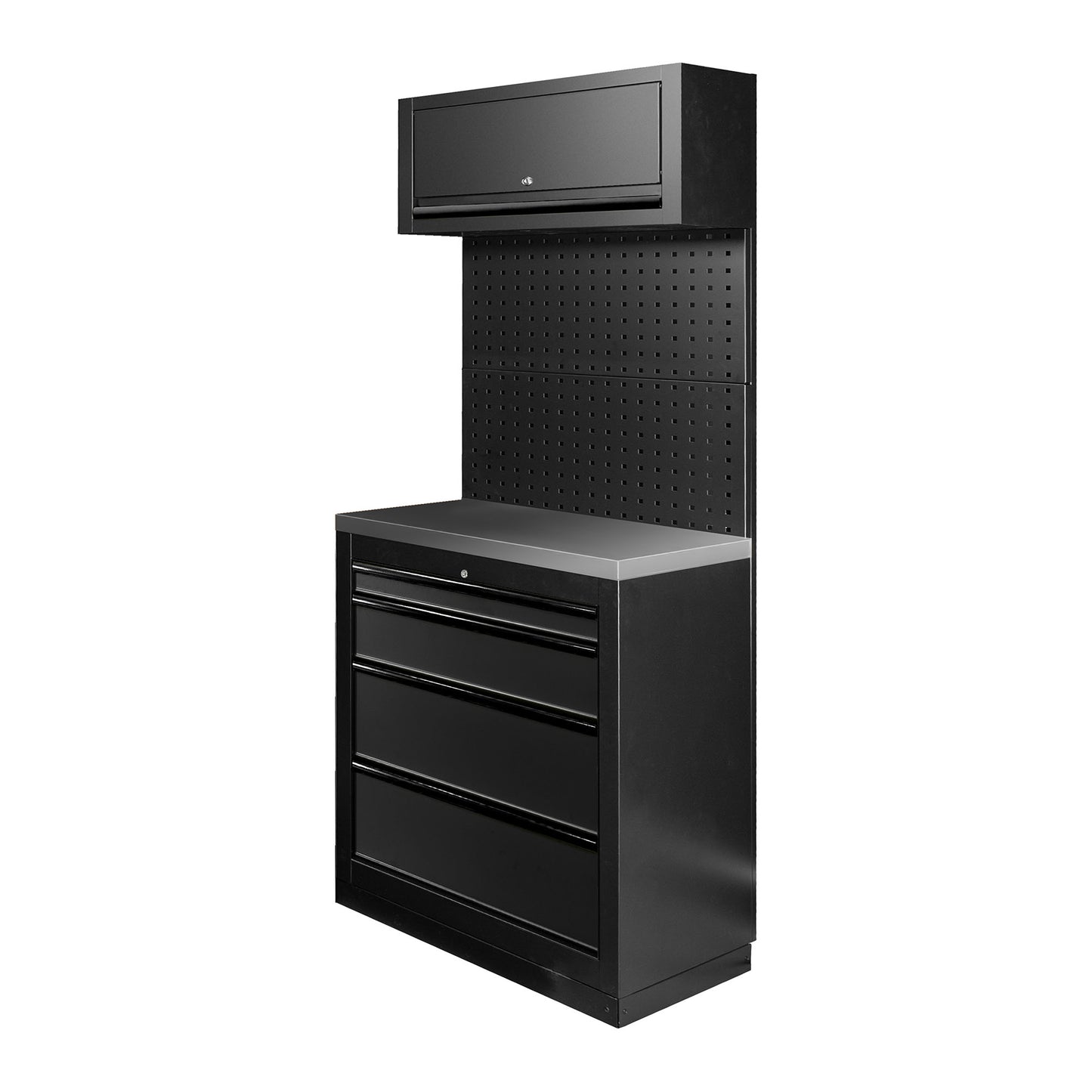 Arbeidstasjon, 7 deler, MDF + Rustfritt stål, SERIE593